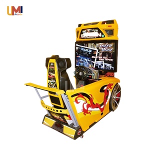 Trò chơi đua xe trong nhà ban đầu <span class=keywords><strong>D</strong></span> Máy <span class=keywords><strong>Arcade</strong></span> xe mô phỏng chuyển động đua 43 inch trò chơi video với tùy chọn hóa đơn thẻ tiền xu - Product Image 3