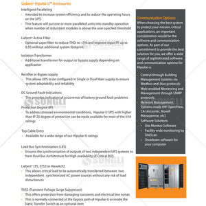 VERTIV Liebert Hipulse-U 120kVA Centro DE DATOS UPS en línea Energía ininterrumpida para energía de telecomunicaciones 80kVA-500kVA - Product Image 6