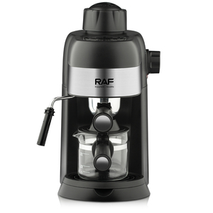 Machine à café expresso RAF R.133 4 tasses 800W 3,5 bars 240ML avec carafe <span class=keywords><strong>en</strong></span> <span class=keywords><strong>verre</strong></span>, mousseur à vapeur, anti-goutte et facile à nettoyer pour les boissons au café et au latte - Product Image 1