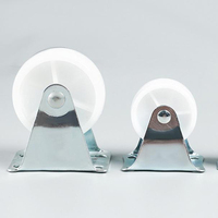 Roulettes à plateau pivotant en acier avec roues en plastique PP pour meubles, chaises et tables, utilisation en chambre d'hôtel, haute capacité de charge