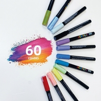 Bestationery Acrilicos Marqueurs d'art personnalisés imperméables pour coloriage, graffiti, peinture acrylique permanente, ensemble de stylos marqueurs d'art