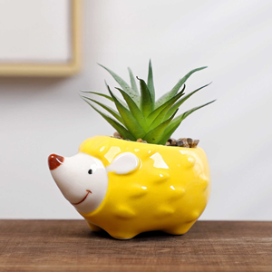 MSH Jardinière en <span class=keywords><strong>céramique</strong></span> mignonne en forme d'ormeau et de cochon, pot à succulentes de bureau, décoration de <span class=keywords><strong>jardin</strong></span> - Product Image 4