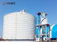 Grande Silo Verticale in Acciaio Assemblato per Cemento in Polvere da 3000 Tonnellate