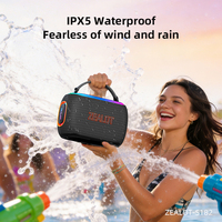 Speaker Party Zealot S182 60W, Suara Stereo Kencang, Tahan Air IPX5 dengan Lampu Ritmis RGB Multi-Warna, Cocok untuk Luar Ruangan, Rumah, dan Pesta