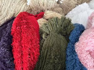 Màu Xám 60x80 siêu mềm dày Faux lông sherpa ném chăn Fluffy lông sang trọng cho phụ nữ người đàn ông ấm giường sofa ghế đôi giường Tie-Dye - Product Image 6