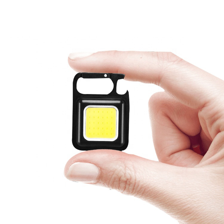 Portable Pocketsized DC Aluminum Cob 3W 6000K Daylight Mini Led Work Light with 120 Beam Angle Bottle Opener 500Lm