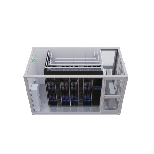 20ft Mobile Container Data Center Outdoor, Air Cooling Prefabricated Data Center Container for Telecom Base Station AI Edge