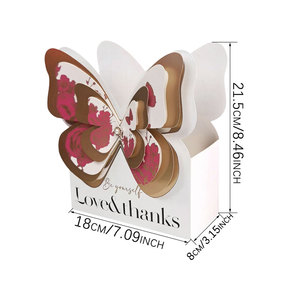 Cajas <span class=keywords><strong>de</strong></span> Regalo con Diseño <span class=keywords><strong>de</strong></span> Mariposas para Fiestas <span class=keywords><strong>de</strong></span> Cumpleaños, Cajas <span class=keywords><strong>de</strong></span> Papel para Envolver Ramos <span class=keywords><strong>de</strong></span> <span class=keywords><strong>Flores</strong></span>, Artículos para Fiestas Temáticas <span class=keywords><strong>de</strong></span> <span class=keywords><strong>Flores</strong></span> - Product Image 2