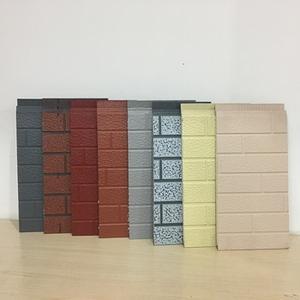 Panel Dinding Eksterior Dekoratif Berbahan Busa Poliuretan (PU) Kustomisasi Pabrik, Panel Dinding Logam Motif Bata Tiruan, Panel Dinding Logam - Product Image 5