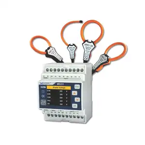 ME231 Din Rail Electric kWh Consumption Power Wattmeter 380V 400V Three Phase Four Wire Energy Meter