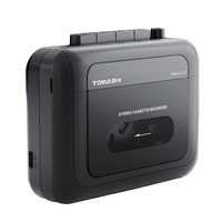 Radio FM portable rétro nostalgique, lecteur de cassettes, enregistreur, USB, MP3, auto-reverse, adaptateur secteur, nouveau Walkman transparent