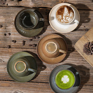 Juego de Tazas de <span class=keywords><strong>Espresso</strong></span> Vintage de Lujo de 90 ml, Personalizado al por Mayor, con Seis Tazas, Caja de Regalo, Taza de Cerámica para Té de la Tarde - Product Image 4