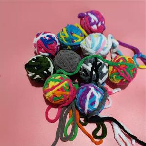 Minerva toptan çeşitli renk inşa Metal çan yün iplik kedi kendini eğlenceli Pet malzemeleri kedi kovalayan oyuncaklar - Product Image 2