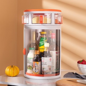 <span class=keywords><strong>Étagère</strong></span> à épices rotative pour la <span class=keywords><strong>cuisine</strong></span>, <span class=keywords><strong>étagère</strong></span> de rangement en plastique d'angle pour boîtes à épices, organisateur d'épices <span class=keywords><strong>pivotant</strong></span> - Product Image 1