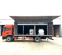 Vehículo Tipo Van para el Transporte de Mercancías Peligrosas, Cilindros de Gas y Cilindros de Acero, Vehículo para el Transporte de Sólidos/Líquidos Inflamables con Ala Volante