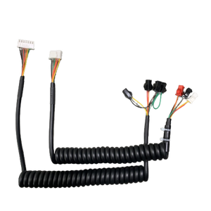ชุดสายไฟขดแบบกำหนดเองพร้อมสายเคเบิลหลายหัวต่อ, สายไฟขดสปริงสำหรับยานยนต์/อุปกรณ์อุตสาหกรรม - Product Image 1
