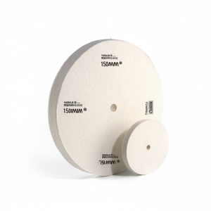 Fervi Felt Polishing Discs 150mm And 75mm For Buffing And Finishing - Product Image 2