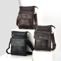 Sac à bandoulière DEABOLAR vintage décontracté grande capacité en cuir véritable de haute qualité pour homme 1140 toutes saisons