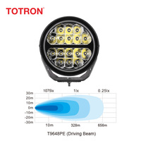 Vente en gros de feux de route LED ronds étanches de 7 pouces pour camions, voitures et véhicules tout-terrain