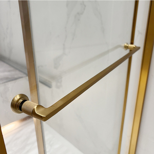 Kính tắm cửa di động Phòng tắm kính phân vùng nhà máy tùy chỉnh trượt 5mm Tempered Kính tắm cửa màn hình - Product Image 2