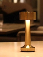 Lampe de table de restaurant sans fil, lampe de bureau LED portable, batterie 1200 mAh, fonctionnement sur batterie, 3 couleurs, gradation progressive