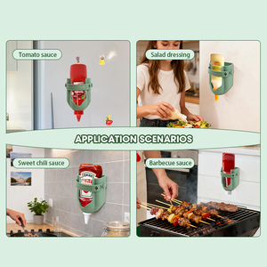 <span class=keywords><strong>Articles</strong></span> de <span class=keywords><strong>rangement</strong></span> de <span class=keywords><strong>cuisine</strong></span> avec logo personnalisé, porte-bouteille inversé mural en silicone sans BPA, anti-dérapant et anti-goutte - Product Image 4