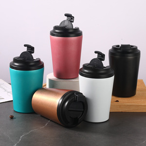 Taza aislada al vacío de doble pared 380Ml de acero inoxidable 304 personalizada, taza de café, té, <span class=keywords><strong>termo</strong></span> clásico, tazas de café - Product Image 1