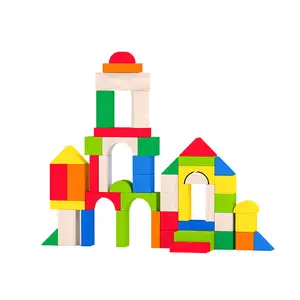 Educational Wooden Building Block Set Toy Particles Combining Education With Entertainment Stimulate Unlimited