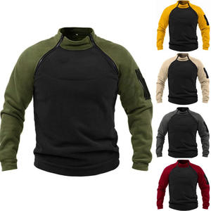 Sudadera de Cuello Alto para Hombre, Estilo Europeo y Americano, Holgada, con Bloques de Color, Manga Doble, para Primavera y Otoño, de Fitspi Manufacturer - Product Image 5