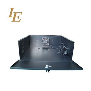 Armoire de protection réseau pour MDVR, NVR, DVR en matériau SPCC avec porte avant à charnière et ventilateur - Product Image 3