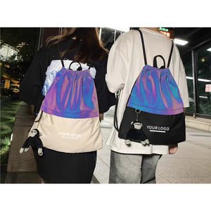 Sac à dos à cordon de haute qualité, imperméable, design de gros en usine, logo personnalisé, plusieurs couleurs, sac à dos à cordon pour la salle de sport, le sport, la plage - Product Image 4