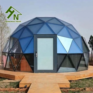 Tente de dôme ronde géodésique de jardin de <span class=keywords><strong>camping</strong></span> de luxe d'hôtel de <span class=keywords><strong>village</strong></span> de station de vacances extérieure imperméable faite sur commande - Product Image 1