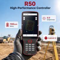 Contrôleur T60 RTK R50 pour la visualisation AR, la repérage, l'IMU 60, la précision centimétrique, instrument de topographie cadastrale IP68
