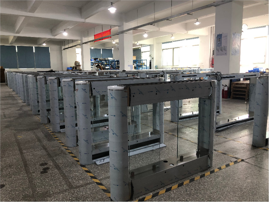 Custom Single Electronic Turnstile Gates Auto Servo Motor Construction Site Turnstiles