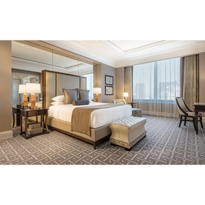 Muebles de Dormitorio Comerciales Personalizados para Hoteles, Armario de Paneles de Madera y Escritorio para Apartamentos, Proveedor de Equipamiento para Hostelería - Product Image 1