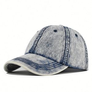 Casquettes de baseball brodées ajustables en coton lavé à 6 panneaux pour sports de plein air, de haute qualité, cadeau promotionnel - Product Image 1