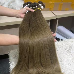 100% vierge et Remy cheveux vietnamiens kératine de haute qualité pointe plate cheveux raides naturels d'un donneur au Vietnam - Product Image 2
