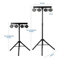 Lumières Dj de haute qualité 48 pièces 3w Rgbw Led Par équipement Disco Dj Portable éclairage de scène de Bar avec support lumières de scène