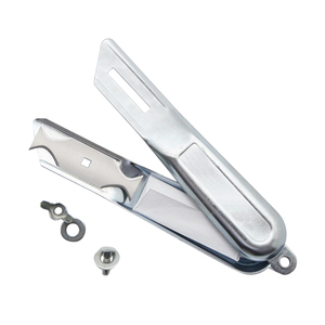 Couteau multifonction isolant argenté en acier à lame fixe, couteau utilitaire, ouvre-carton de sécurité, outils de <span class=keywords><strong>coupe</strong></span> multifonctions - Product Image 4