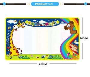 Eğitici Su Sihirli Matı Eğlenceli Su Çizim Matı Seti Geri Dönüşümlü Su Karalama Matı 2 ila 4 Yaş Çocuklar İçin Kendin Yap Boyama - Product Image 6