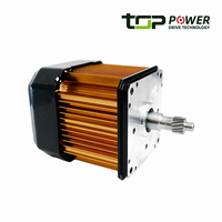 Moteur BLDC Toppower 500W TP-120 de forme carrée, 48V, étanche IP54, à aimant permanent, à commutation sans balais, certifié CCC/CE, pour panneau