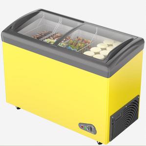 SD-360Y nóng bán cửa kính 360L ngực Tủ đông đầu mở cửa hộ gia đình và thương mại trắng tùy chỉnh ngực sâu tủ đông - Product Image 4