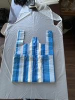 Sacs de courses en plastique de haute qualité et à bas prix, sacs à rayures type T-shirt pour le marché africain