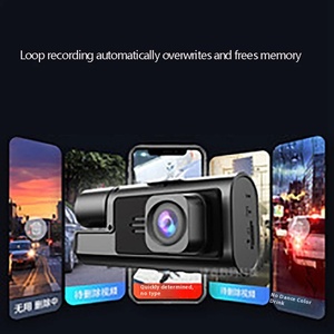 Camera hành trình HD 1080P ba ống kính, camera trước sau xe hơi, DVR <span class=keywords><strong>WIFI</strong></span>, ghi hình xe, màn hình IPS, bảo hành 1 năm - Product Image 3