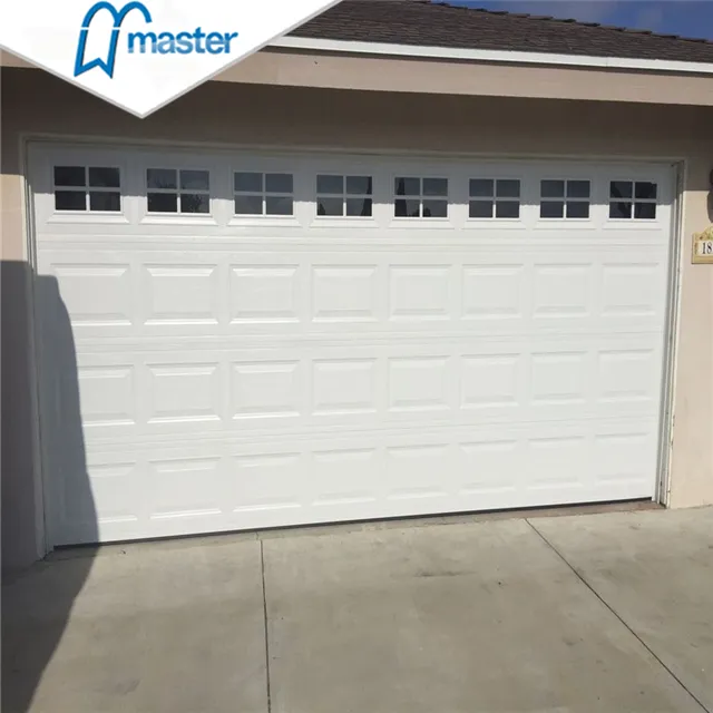 Double Track Garage Door For 2 Cars With Torsion Spring For Sale