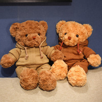 Ours en peluche jouet en peluche avec étiquette personnalisée en gros jouet en peluche