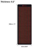 Couverture de thérapie par la lumière rouge BioMol LED 660nm 850nm tapis de lumière infrarouge rouge usage domestique