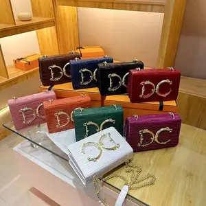 Beading Decorate Ladies Hand Bags Elegant Women Messenger Bag Shoulder Bags 2022 With Button