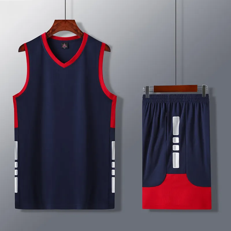 Nouveau style de vente en gros de shorts à manches pour hommes, vêtements deux pièces de basket-ball pour enfants