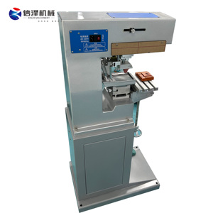 Neue elektrische 1-Farben-1-Kopf-halbautomat ische <span class=keywords><strong>Tampon</strong></span> druckmaschine für Kunststoffspielzeug-Bausteine Helme Logo-Druck - Product Image 3